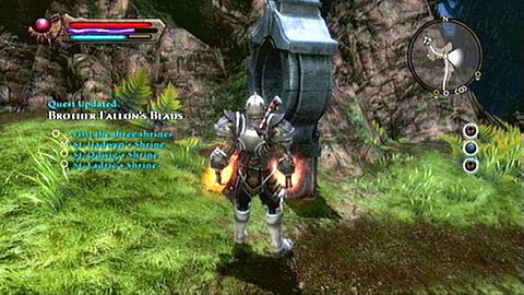 In order to strengthen the Bead, you need to pray by three shrines found beside Mitharu missions - Kingdoms of Amalur Reckoning: Glendara - Walkthrough - Side missions - Kingdoms of Amalur: Reckoning Game Guide & Walkthrough