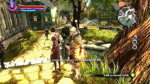 The healer Astrid Frisk living it Didenhil will ask you for help in obtaining three Plagueshields which she needs to deal with the plague - Kingdoms of Amalur Reckoning: Glendara - Walkthrough - Side missions - Kingdoms of Amalur: Reckoning Game Guide & Walkthrough