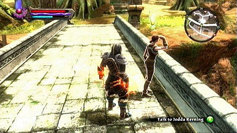On the bridge in the southern part of the woods you will meet a woman named Jedda Kerning - Kingdoms of Amalur Reckoning: Lorca - Rane - Walkthrough - Side missions - Kingdoms of Amalur: Reckoning Game Guide & Walkthrough