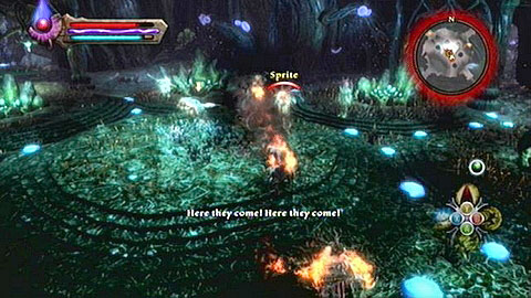 If you intend to fight, you should eliminate the weaker enemies as fast as possible, before moving on to the leader - Kingdoms of Amalur Reckoning: Lorca - Rane - Walkthrough - Side missions - Kingdoms of Amalur: Reckoning Game Guide & Walkthrough