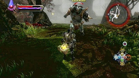 On the hill you will have to fight an Ettin, after which Enconeg will run to you - Kingdoms of Amalur Reckoning: Ettinmere - Walkthrough - Side missions - Kingdoms of Amalur: Reckoning Game Guide & Walkthrough