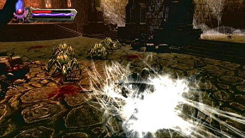 However before youre able to take care of it, you will first need to defeat the group of spiders behind your back - Kingdoms of Amalur Reckoning: Webwood, p. 2 - Walkthrough - Side missions - Kingdoms of Amalur: Reckoning Game Guide & Walkthrough