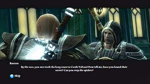 After finally getting out, head to Canneroc and speak to Garaner/Barten (defeating some more Spiders beforehand) - Kingdoms of Amalur Reckoning: Webwood, p. 2 - Walkthrough - Side missions - Kingdoms of Amalur: Reckoning Game Guide & Walkthrough