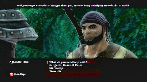 Find Agraivin Hand in the Star Camp and speak to him - Kingdoms of Amalur Reckoning: Haxhi, p. 2 - Walkthrough - Side missions - Kingdoms of Amalur: Reckoning Game Guide & Walkthrough