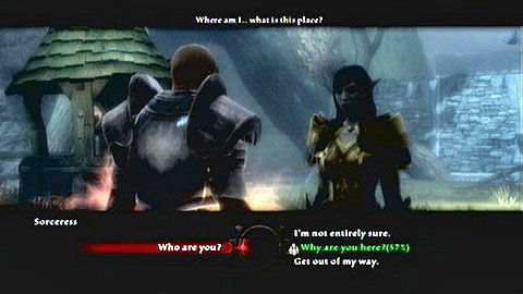 Regardless of the chosen dialogue option, you will be moved back to Delving Hall - Kingdoms of Amalur Reckoning: Ysa, p. 3 - Walkthrough - Side missions - Kingdoms of Amalur: Reckoning Game Guide & Walkthrough