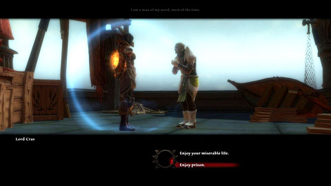 During the conversation you can decide whether to leave him free in return for gold, or tell the city guards of his crime - Forsaken Plain I - p.2 | Side missions - Side missions - Kingdoms of Amalur: Reckoning Game Guide & Walkthrough