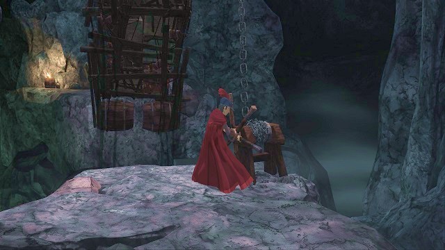 Spinning wheels over and over again. - The underground - The Magic Mirror - Kings Quest - Game Guide and Walkthrough