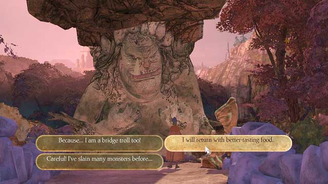 Cooperation with the giant. - The eye of a Hideous Beast - Tournament of Hopeful Knights - Kings Quest - Game Guide and Walkthrough