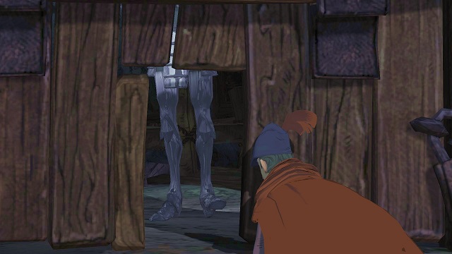 Only your character can squeeze through here. - Help Achaka - Finding Achaka - Kings Quest - Game Guide and Walkthrough