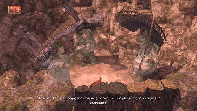 A troll conversation. - Troll mouthpieces - Duel of Strength - Kings Quest - Game Guide and Walkthrough