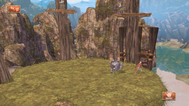 Watch out, he is charging at you! - Battle with Acorn - Duel of Strength - Kings Quest - Game Guide and Walkthrough