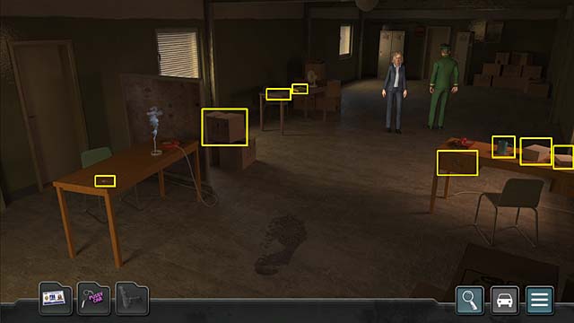 After another talk with colonel look at the aluminum box (on Milenas desk - right side of the room) and take three files: Perm file, Balakovo files and mafia files - Chapter 1: Murmansk - Undercover Missions: Operation Kursk K-141 - Game Guide and Walkthrough