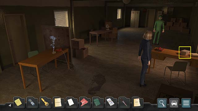 Before you leave the office, put the uniform on (use it on Milena) and give the Milenas real ID card and loaded gun to Bobrov - Chapter 1: Murmansk - Undercover Missions: Operation Kursk K-141 - Game Guide and Walkthrough