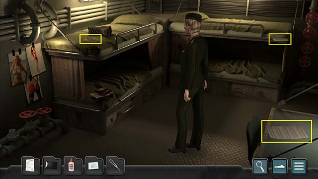 Choose sailor quarters on the map - Chapter 2: The Kursk sets sail - Undercover Missions: Operation Kursk K-141 - Game Guide and Walkthrough