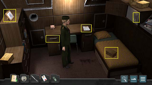 Look at the picture on the left several times - Chapter 4: The Kursks mission - Undercover Missions: Operation Kursk K-141 - Game Guide and Walkthrough