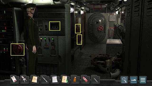 Go back to the corridor where turn all red valves of air supply (one on the left, two on the wall next to the hatch) - Chapter 5: The arrival of the Balakovo - Undercover Missions: Operation Kursk K-141 - Game Guide and Walkthrough