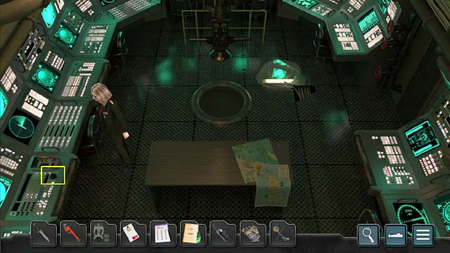 Go into the bridge and push an exit hatch control button (otherwise you cant go out of the submarine) - Chapter 7: Major general Germin - Undercover Missions: Operation Kursk K-141 - Game Guide and Walkthrough