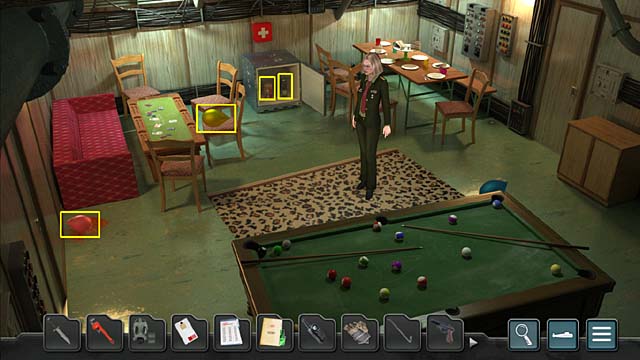 Open the refrigerator (under the first aid kit) and take from the inside a cocoa powder and a cooking oil - Chapter 7: Major general Germin - Undercover Missions: Operation Kursk K-141 - Game Guide and Walkthrough