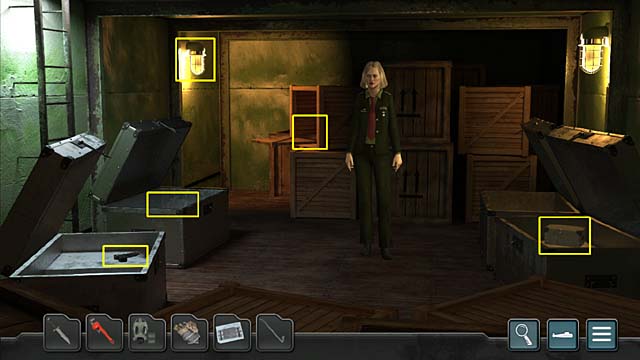 Get into the cargo hold (first door on the right) - Chapter 9: Interrogation - Undercover Missions: Operation Kursk K-141 - Game Guide and Walkthrough