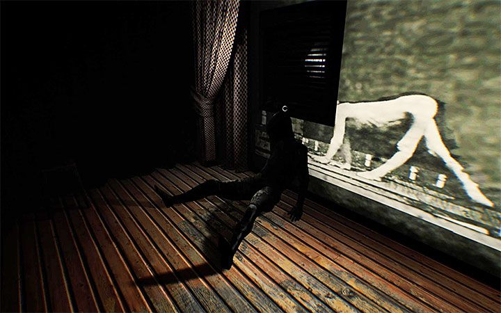 Approach the rectangle to materialize the entrance to the ventilation shaft - The third projector riddle | Layers of Fear 2 Riddle Solutions - Act 2 - The Hunt - Layers of Fear 2 Guide