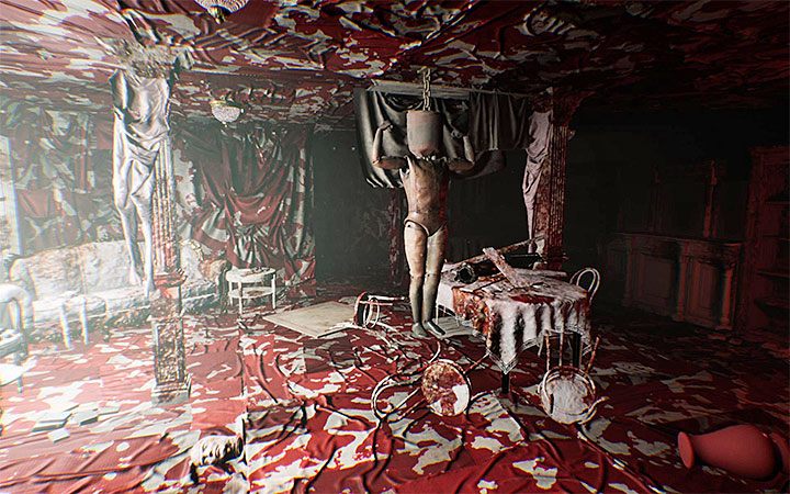 Return to the recently visited room - in the meantime, it will change its decor - Fruit puzzle | Layers of Fear 2 Riddle Solutions - Act 4 - Breathe - Layers of Fear 2 Guide