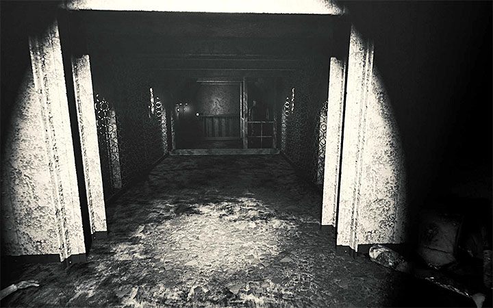 After solving this puzzle, a flower will appear near the previously inaccessible stairs - The area with machines and a clock | Layers of Fear 2 walkthrough - Act 2 - The Hunt - Layers of Fear 2 Guide