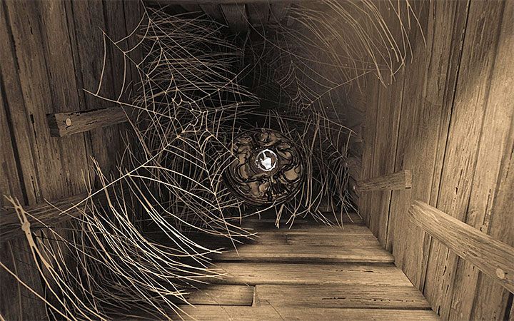 Enter the ventilation shaft (this time you will not find a new key) and go to the end, where a movie tape is hidden - Gardens | Layers of Fear 2 walkthrough - Act 3 - Bloody Roots - Layers of Fear 2 Guide