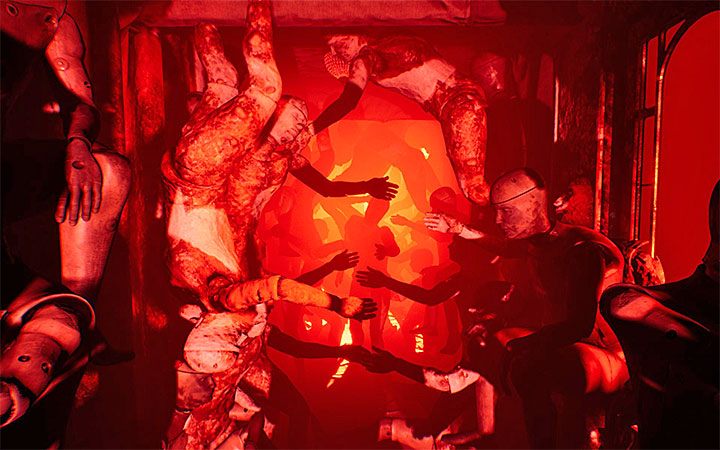 In one of the nearby corridors, you will come across hands protruding from the walls - Red locations - Act 4 - Breathe - Layers of Fear 2 Guide