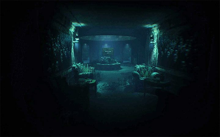 For the place where the two-sided board is located, you will reach within a few minutes after the beginning of the fifth act of the game - Puzzle with double-sided board | Layers of Fear 2 Riddle Solutions - Act 5 - Forever - Layers of Fear 2 Guide