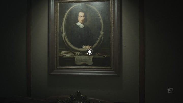 In the next room, collect the key held by the person on the painting - Layers of Fear 2023: Act 1 Painters Story - Walkthrough - Layers of Fear 2023 Guide