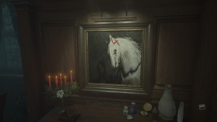 Inside the trunk, you'll find a key that matches the lock from the previous room - Layers of Fear 2023: Act 1 Painters Story - Walkthrough - Layers of Fear 2023 Guide