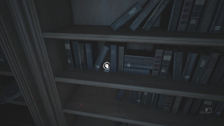 You'll find yourself in the library, which has a lot of haunted (echoes) books lying on the shelves - Layers of Fear 2023: Act 1 Painters Story - Walkthrough - Layers of Fear 2023 Guide