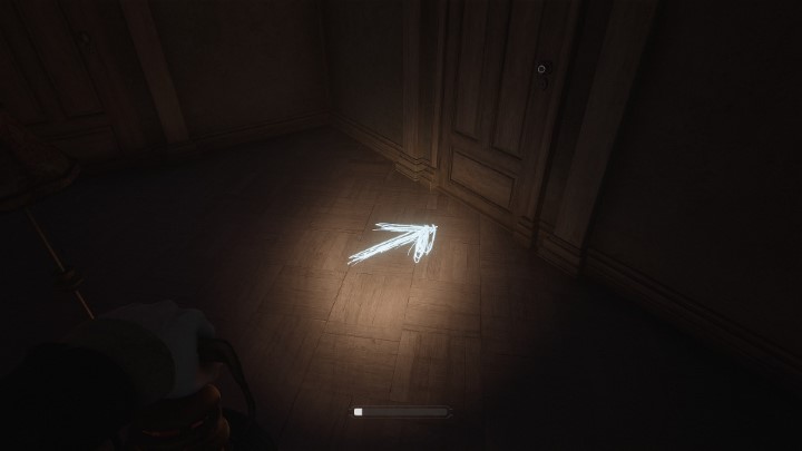 Head towards the room with 3 doors and a lamp - Layers of Fear 2023: Act 1 Painters Story - Walkthrough - Layers of Fear 2023 Guide