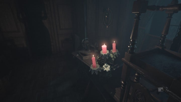 In the room with a large "DON"T LOOK BACK" text, under no circumstances should you turn around - Layers of Fear 2023: Act 1 Painters Story - Walkthrough - Layers of Fear 2023 Guide