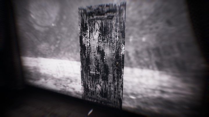 To be able to continue in the locked cinema room, set the door slide on the projector which will materialize after approaching the screen - Layers of Fear 2023: Actors Story - Walkthrough - Layers of Fear 2023 Guide