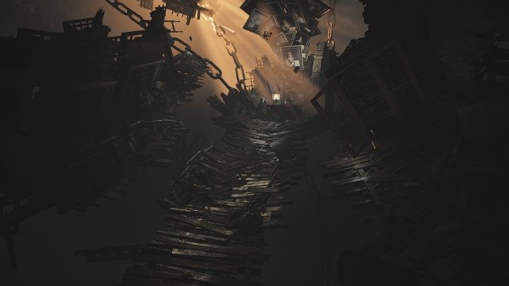 After waking up in the bedroom again, head to the workshop (ground floor, on the right after going down the stairs) - Layers of Fear 2023: Musicians Story - Walkthrough - Layers of Fear 2023 Guide