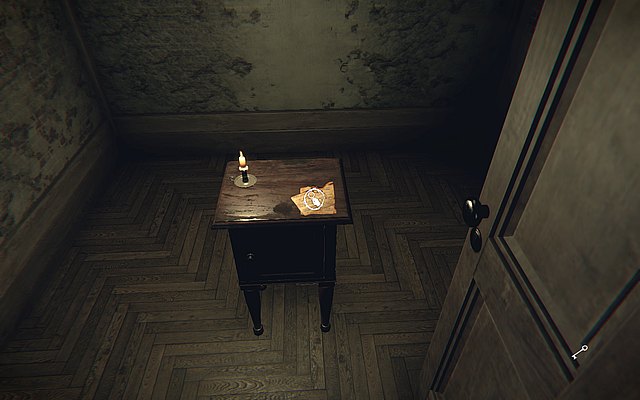 Enter the room ahead - on the table you will find whispered word - Episode 2: Painting - Walkthrough - Layers of Fear - Game Guide and Walkthrough
