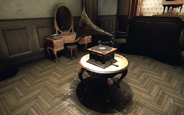 Go back to the gramophone and set the speed and volume sliders to medium values - Episode 2: Painting - Walkthrough - Layers of Fear - Game Guide and Walkthrough