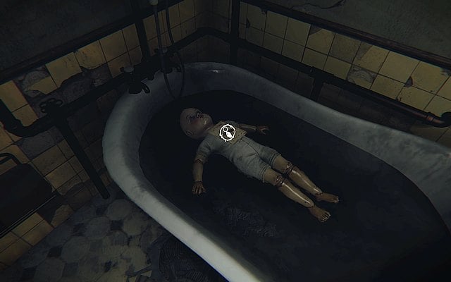 Look for a moment at the bathtub - after a moment a child doll will emerge from it - Episode 3: Primer - Walkthrough - Layers of Fear - Game Guide and Walkthrough