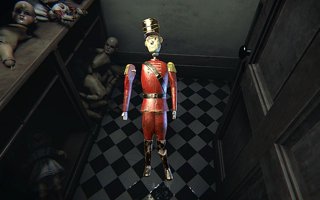 Episode 4 - after the action with the dolls, you will find a toy soldier in the small room near the kitchen - Whispered words - Secrets - Layers of Fear - Game Guide and Walkthrough