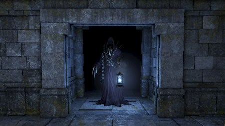 Right after the gates, the walls will start going up as well, changing the tunnel into a vast room - Level 10: Goromorg Temple II - Walkthrough - Legend of Grimrock - Game Guide and Walkthrough