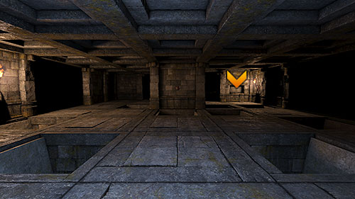 Each button closes one trap door, giving you access to the next button for a couple seconds, which closes the next door and so on - Level 6: Trapped - Walkthrough - Legend of Grimrock - Game Guide and Walkthrough