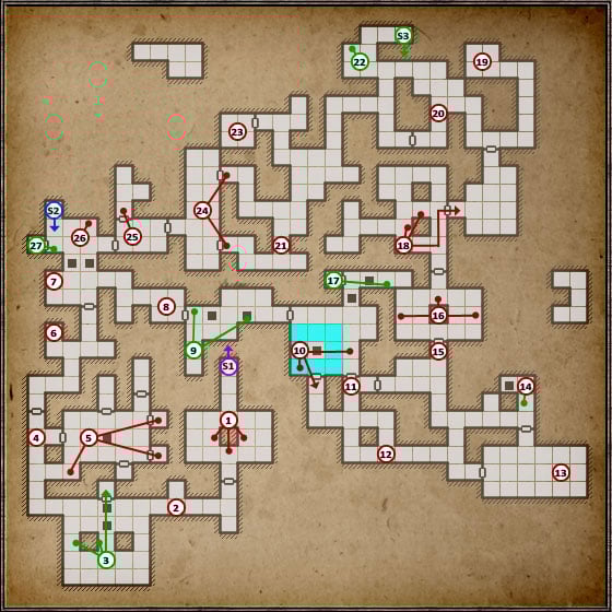 Just like the previous level, the difficulty goes up here as well - Level 3: Pillars of Light - Walkthrough - Legend of Grimrock - Game Guide and Walkthrough