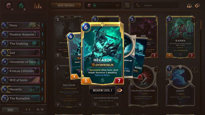 Each match begins with a so-called Mulligan phase where players select their cards - Shadow Isles & Ionia - the best deck in the Legends of Runeterra - The best decks - Legends of Runeterra Guide