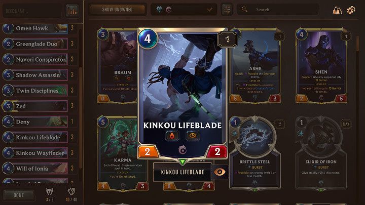 In addition to the powerful reinforcing spells in the deck of cards of Ionia and Firelord, there were some useful supporters, such as Kinku Lifeblade - Ionia & Freljord - the best deck in the Legends of Runeterra - The best decks - Legends of Runeterra Guide