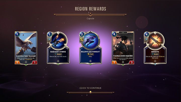 There are many ways of gaining additional experience points and rewards like: daily quests, the Vaults, making progress in each Region, and the Expedition mode - Account progression system in Legends of Runeterra - Basics - Legends of Runeterra Guide