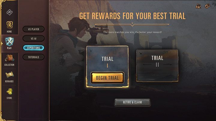 Even if the first approach turns out to be a total disaster, you can try again because the rewards in the Expedition mode are calculated on the basis of the best result - Expeditions game mode in Legends of Runeterra - Game modes - Legends of Runeterra Guide