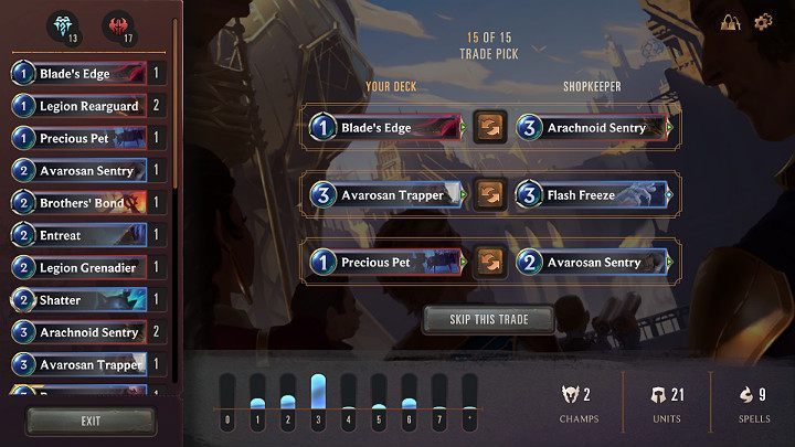 By proceeding to the final step of building your deck in Expedition mode you can finally polish your deck of cards - Expeditions game mode in Legends of Runeterra - Game modes - Legends of Runeterra Guide
