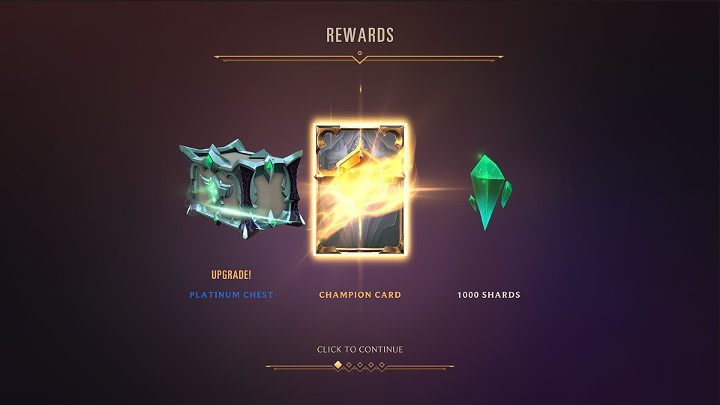 Apart from additional experience points, you can earn the following rewards for winning the Expedition - Expeditions game mode in Legends of Runeterra - Game modes - Legends of Runeterra Guide