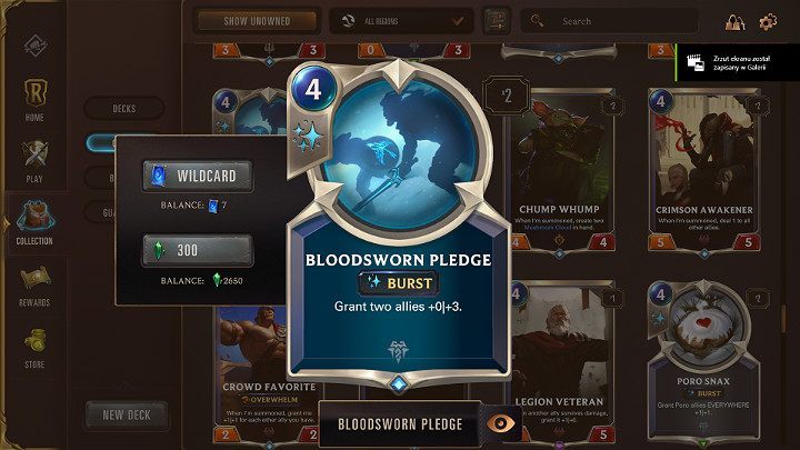 Burst spells are the fastest, and their effect is immediate - Rarity of cards in Legends of Runeterra - Types of cards - Legends of Runeterra Guide